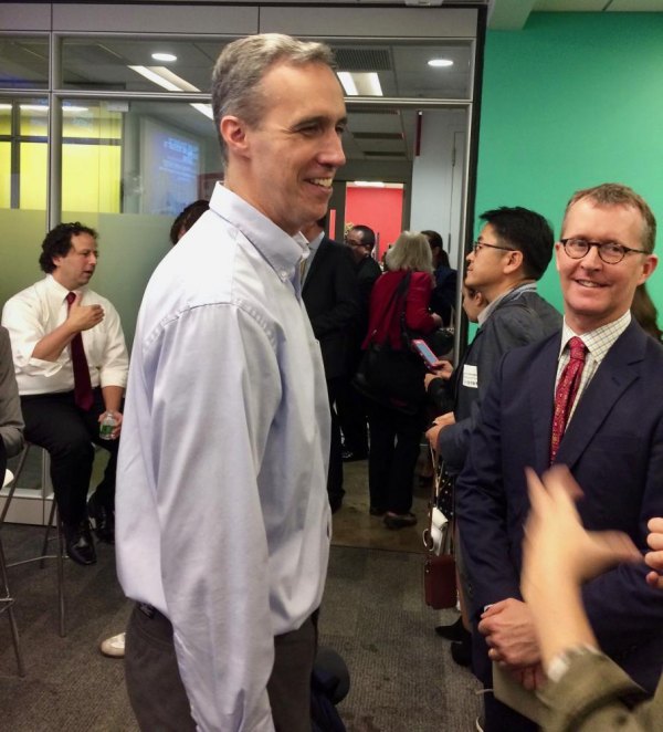 12 Month's Out: Cornell Tech Gets Bigger and Better Cornell Tech Leader Dan Huttenlocher at the Press Briefing